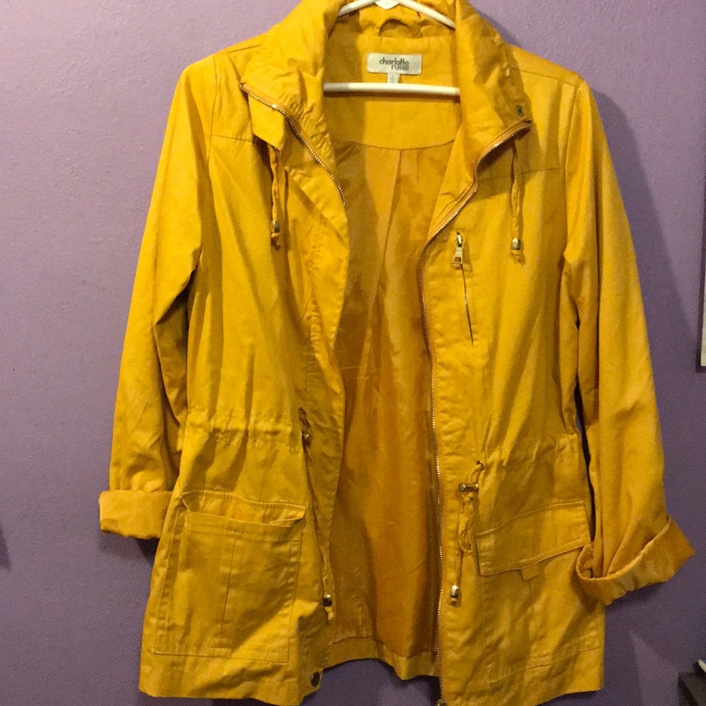 Charlotte Russe Mustard Yellow Utility Jacket